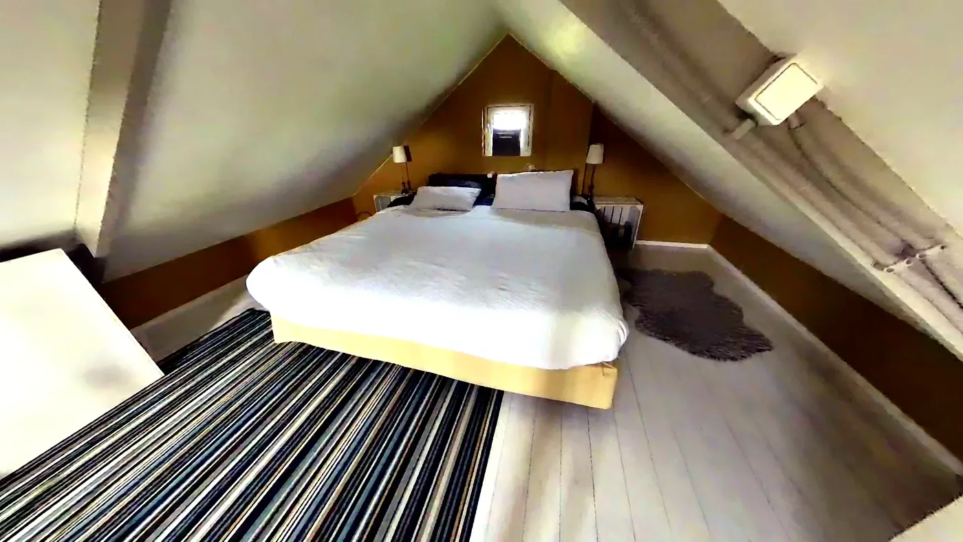 Double bed on the sovehems of the feriehus.